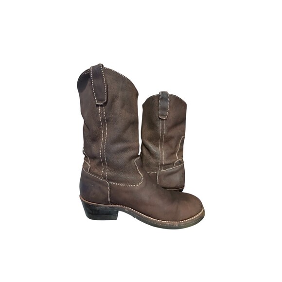 Rio Grande RGW Western Work Boots Mex 27 Unisex US 9 M 10 L Brown Suede Leather main image 10